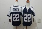 Nike Dallas Cowboys #22 Emmitt Smith blue white nfl children jerseys