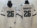 Nike Philadelphia Eagles #26 Saquon Barkley white Color Rush Limited Jersey