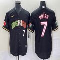 2023 World Cup Mexico #7 Julio Urias black majestic baseball jerseys 210