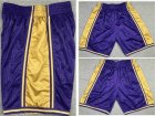 Los Angeles Lakers purple nba basketball shorts