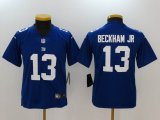 Kid New York Giants #13 Odell Beckham Jr Nike blue Color Rush Limited Jersey