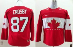 youth 2014 NHL Canada team CROSBY 87 red hockey jerseys