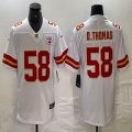 Nike Kansas City Chiefs #58 Derrick Thomas white Color Rush Limited Jersey