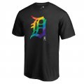 Men's Detroit Tigers Fanatics Branded Pride Black T-Shirt