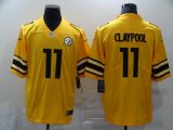 Nike Pittsburgh Steelers #11 Chase Claypool yellow Color Rush Limited Jersey