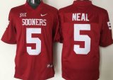 2015 Oklahoma Sooners #5 Durron Neal Red College Football Jersey