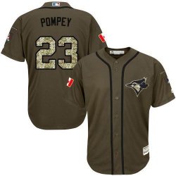 Toronto Blue Jays #23 Dalton Pompey Canada logo Camo Stitched Baseball Jerseys