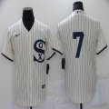 Chicago White Sox #7 white majestic Baseball Jersey Dream version -BD