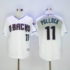 New Arizona Diamondbacks #11 A. J. Pollock White Stitched Baseball Jersey