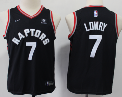 Nike Toronto Raptors #7 Kyle Lowry black Youth NBA Jerseys- S8