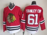 Reebok Chicago Blackhawks #61 Stanley Cup red CCM nhl Jersey