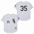 Chicago White Sox #35 Frank Thomas white throwback 1993 majestic Baseball Jersey-BD