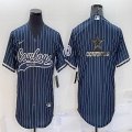 Nike Dallas Cowboys blank blue baseball jerseys Joint name-BD 01