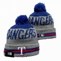 2024 Texas Rangers gray blue MLB Cuffed Knit Hats 03