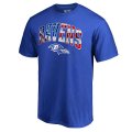 Men's Baltimore Ravens NFL Pro Line by Fanatics Branded Royal Banner Wave Big & Tall T-Shirt