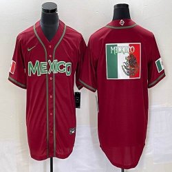 2023 World Cup Mexico red blank majestic baseball jerseys 20