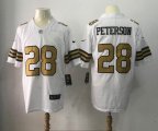 Men Saints #28 Adrian Peterson Nike white Color Rush Limited Jersey