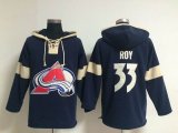 Colorado Avalanche ROY #33 blue Ice hockey hooded sweatshirt