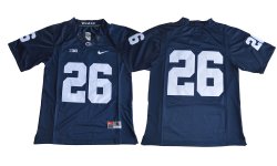 Penn State Nittany Lions #26 Saquon Barkley blue ncaa jersey