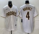 Nike San Diego Padres #4 Luis Arraez white majestic mlb Jerseys