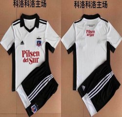 2022-2023 Colo-Colo Club white black youth soccer Jersey home