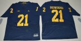 2016 Jordan Brand Michigan Wolverines Desmond Howard 21 College Football Elite Jersey - Navy Blue