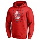 Men's Washington Capitals Fanatics Branded Red 2018 Stanley Cup Playoffs Bound Behind The Net Pullover Hoodie