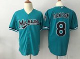 Florida Marlins #8 Dawson green baseball jersey