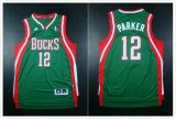 2014 Milwaukee Bucks #12 Jabari Parker green basketball Jersey