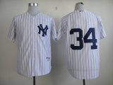 New York Yankees Hughes 34# white baseball Jersey