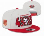 2023 49ers white NFL Snapback Hats-YD