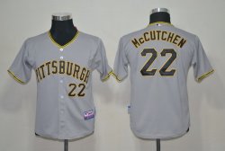 MLB Youth Jerseys Pittsburgh Pirates 22 Mccutchen Grey Cool Base