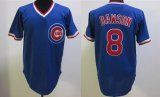 Chicago Cubs Andre Dawson 8# throwback blue MLB Jersey