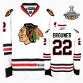 Chicago Blackhawks #22 BROUWER White NHL Jerseys