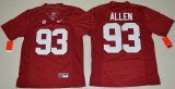 Alabama Crimson Tide Jonathan Allen 93 College Football Limited Jersey - Crimson