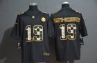 Nike Pittsburgh Steelers #19 Smith-Schuster black Color Rush Limited Jersey-WL