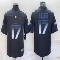 Nike Buffalo Bills #17 Josh Allen black Color Rush Limited Jerseys firework version-BD