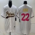 Nike San Diego Padres #22 Juan Soto white majestic baseball jerseys Joint name 02