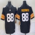 Nike Pittsburgh Steelers #88 Pat Freiermuth black Color Rush Limited Jersey 03