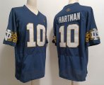 Notre Dame Fighting Irish #10 Sam Hartman blue college football jerseys-XST