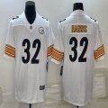 Nike Pittsburgh Steelers #32 Franco Harris white Color Rush Limited Jersey