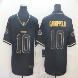 Nike 49ers #10 Jimmy Garoppolo black gold Color Rush Limited Jersey