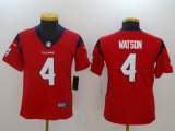 Youth Houston Texans #4 Deshaun Watson Nike red Color Rush Limited Jersey