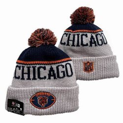 2024 Chicago Bears gray navy NFL Sports Cuffed Knit Hats 01