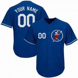 Custom Los Angeles Dodgers blue baseball jerseys(2)