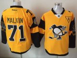 2016 Reebok Pittsburgh Penguins 71# Evgeni Malkin yellow NHL Jersey