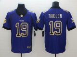 Nike Minnesota Vikings #19 Adam Thielen plurple drift Color Rush Limited Jerseys-BD