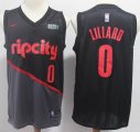 Nike Portland Trail Blazers #0 Damian Lillard black NBA Jerseys-S8