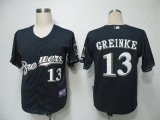 MLB Jerseys Milwaukee Brewers 13# Greinke Dark Blue