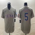 Nike Texas Rangers #5 Corey Seager gray majestic baseball jerseys